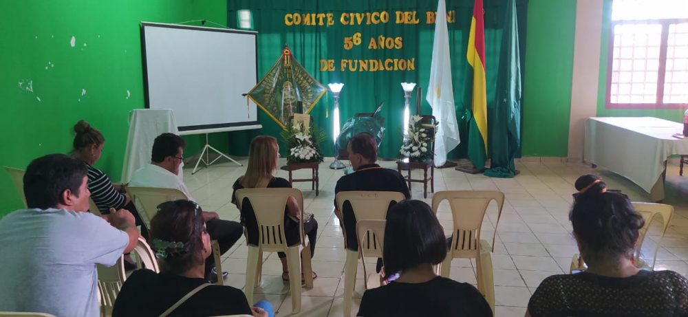 Movimiento cívico del Beni despidió con homenaje póstumo a su past presidente, Felcy Guzmán