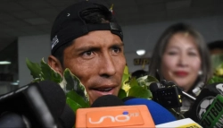 "Todo es gracias a mi familia": Garibay regresa a Bolivia y ya piensa en el Mundial de Atletismo 2025