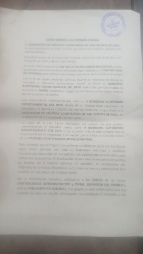 Asociación de voluntariado  denuncia que Gobernación  les quitó su sede