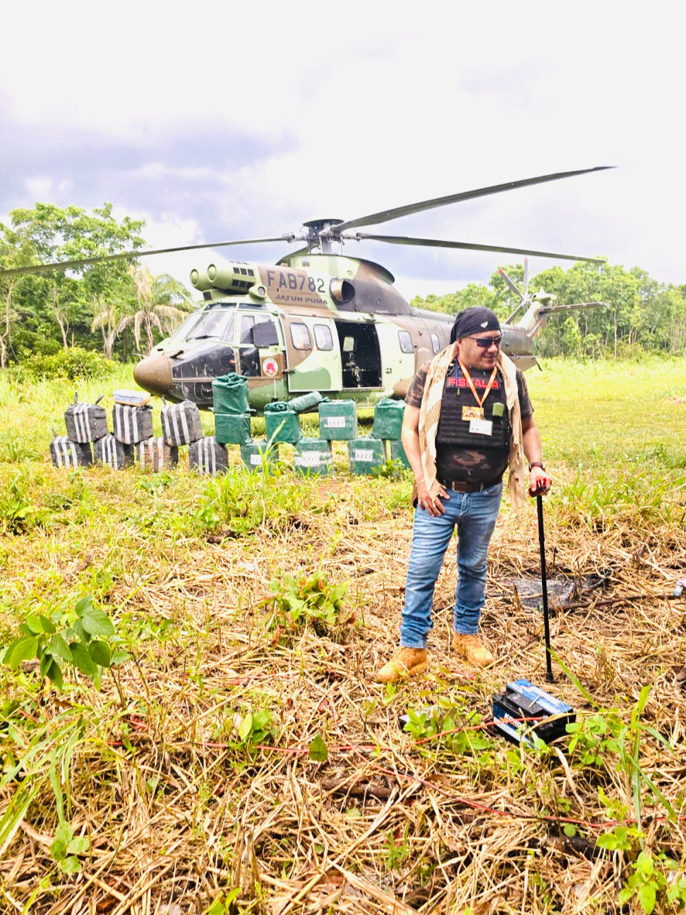 Fiscalía del Beni investiga nuevo hallazgo de más de 650 kilos de cocaína en la amazonía de la provincia Iténez frontera con Brasil