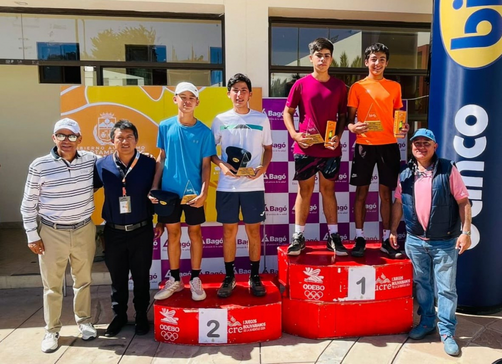 Beni brilla en el tenis nacional G-2: campeón y subcampeón en Sucre