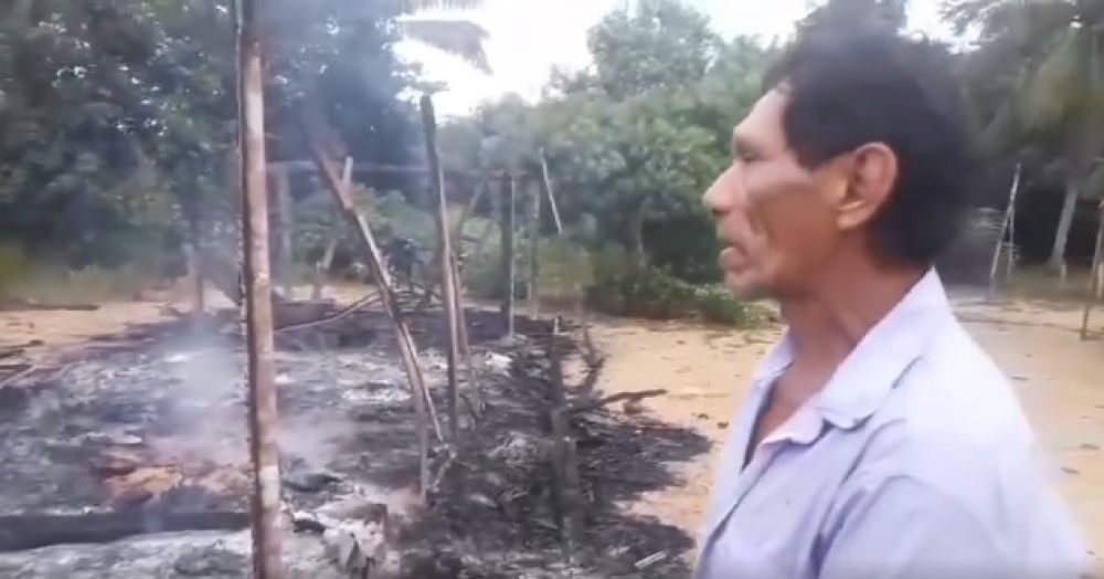 Incendio destruye vivienda en la comunidad Rosario del Tacuaral