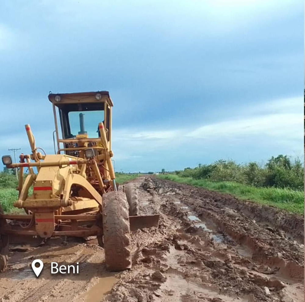 Sólo el 60% de las carreteras del Beni se encuentran transitables