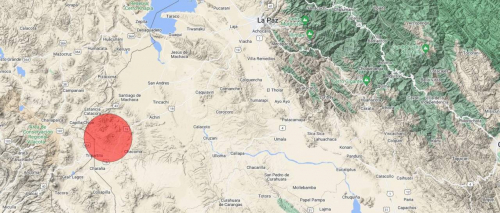 Registran sismo de 5.6 grados en el departamento de La Paz