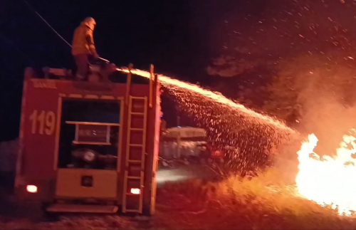 Bomberos ‘Tocopilla’ lucha contra las  llamas: Incendio forestal de magnitud