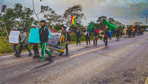 Campesinos de San Andrés se movilizan contra alcalde de ese municipio