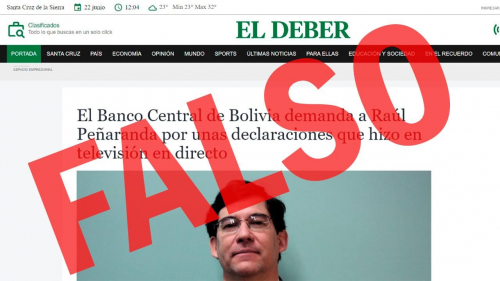 Diario califica de falsas a publicaciones digitales que afectan a dos periodistas