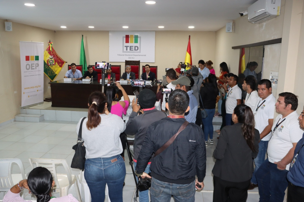 TED Beni recibe excusas de ciudadanos que no serán jurados electorales