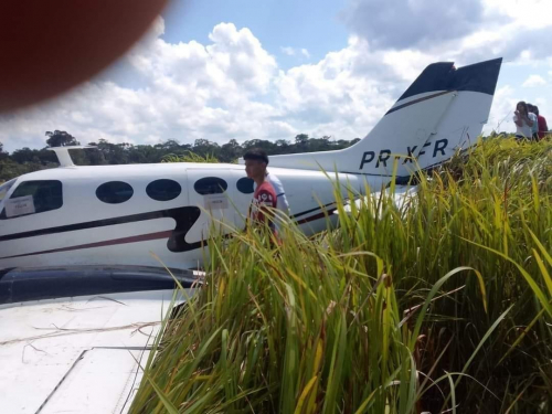 Avioneta cae  en Guayaramerín y ocupantes escapan