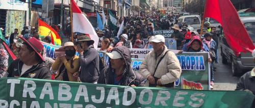 Gremiales que marcharon hacia La Paz no logran reunirse con Arce y apuntan a un ampliado en julio para definir otras medidas de presión