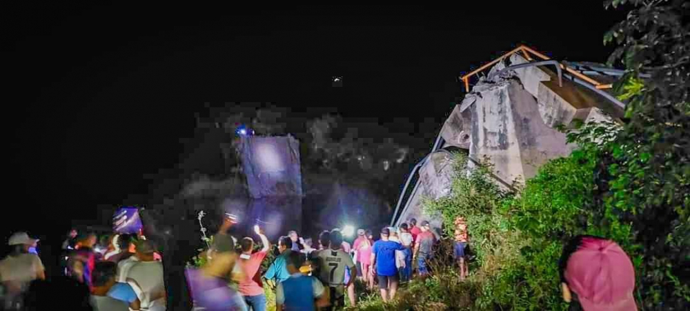 Santa Ana: Caída del puente  Rapulo provoca víctimas mortales