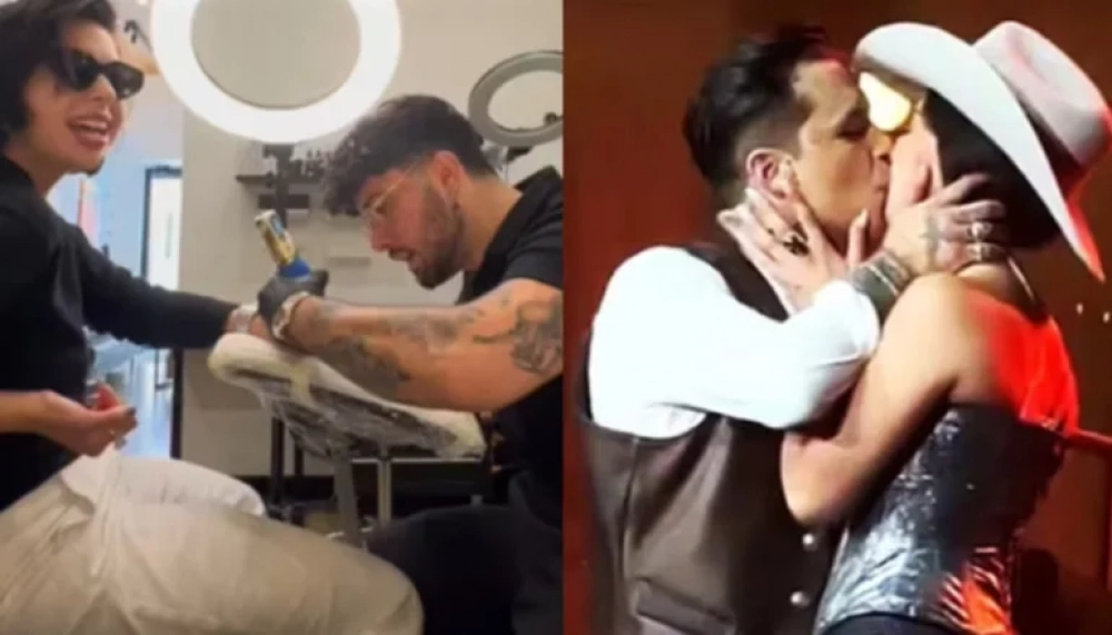 Ángela Aguilar presume su amor por Christian Nodal con un nuevo tatuaje