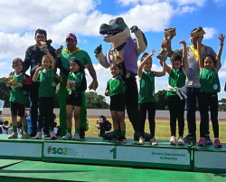 Beni demuestra su potencial en el Kids Athletics nacional U-8
