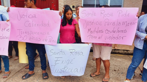 Movilización clamó justicia en  Reyes por niña violada en Santa Rosa