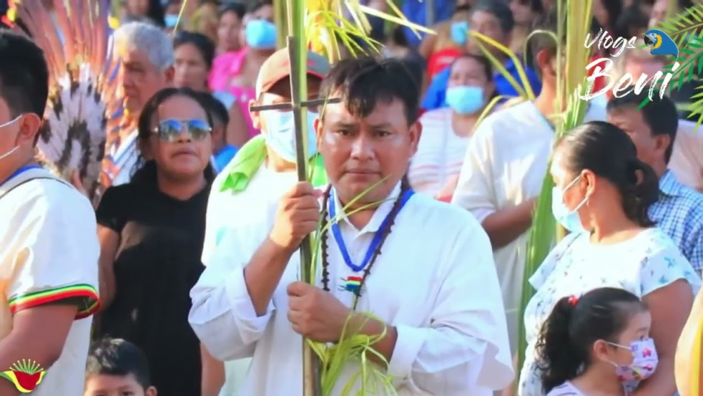 Feligreses del Beni celebran la alegría  de la resurrección de Jesucristo