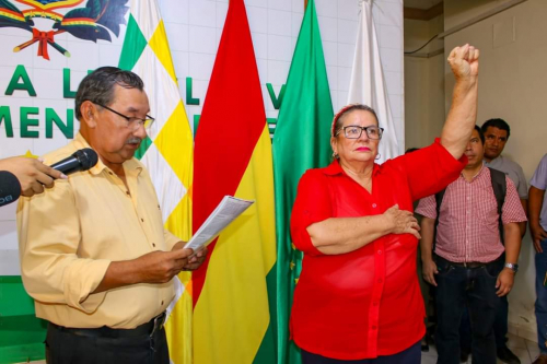 Renovación: Asamblea Departamental elige a Gaby Vania Balcázar como presidente.
