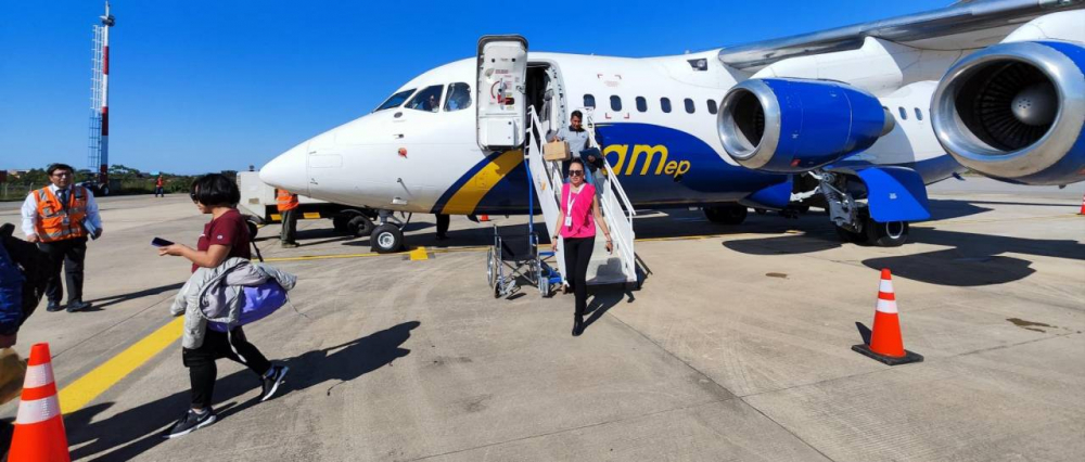 TAMep volvió a surcar el cielo boliviano este viernes con un vuelo de Santa Cruz a La Paz