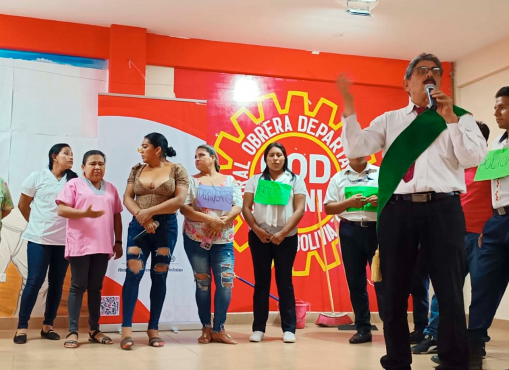 Afiliados a la COD Beni culminaron escuela de formación sindical