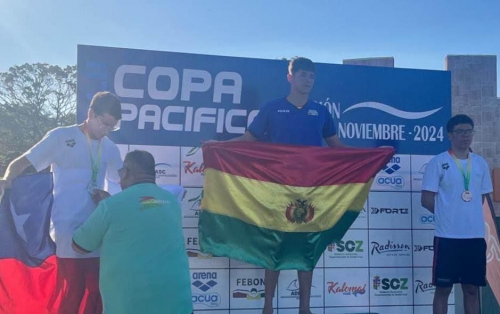 Remington Angerer hace historia en la Copa del Pacífico con cuatro medallas para Bolivia