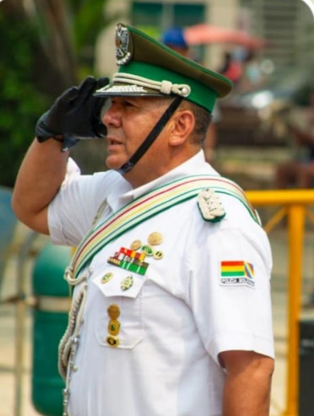 SALUTACION DEL SR. CNL.DESP. LIONEL DAVID VALENZUELA PELÁEZ COMANDANTE DEPARTAMENTAL DE POLICIA BENI