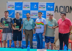 Alcalde Cristhian Cámara inaugura campeonato de natación clausura 2024