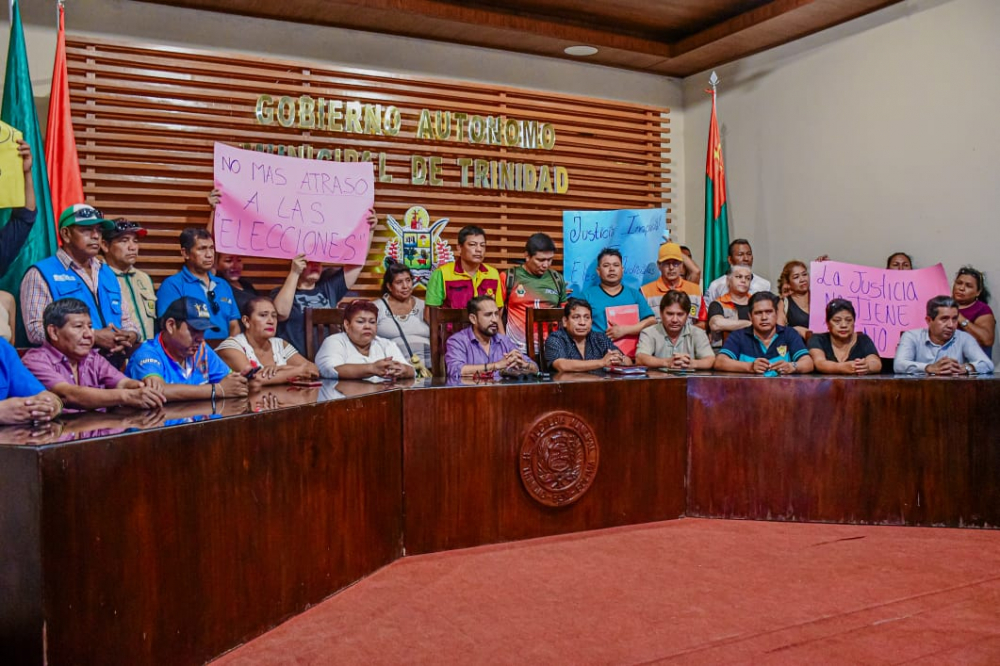 ¿Elecciones judiciales en peligro?, alcalde de Trinidad se declara en emergencia y manifestantes llegan a las puertas del TED Beni