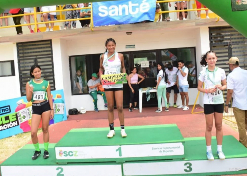 Beni alcanza el podio en el campeonato U-14 de atletismo con tres medallas