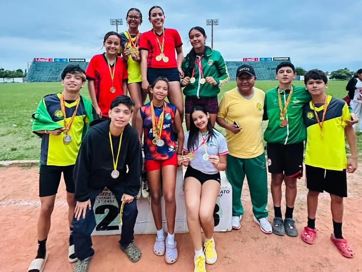 EL CEDRO LÍDER DEL ATLETISMO TRINITARIO CON 9 MEDALLAS DE ORO
