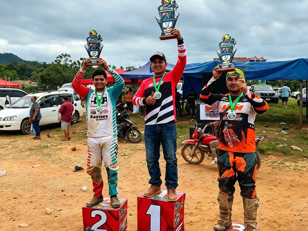 TRINIDAD SUBE AL PODIO EN LA TERCERA FECHA DEPARTAMENTAL DE MOTOCROSS