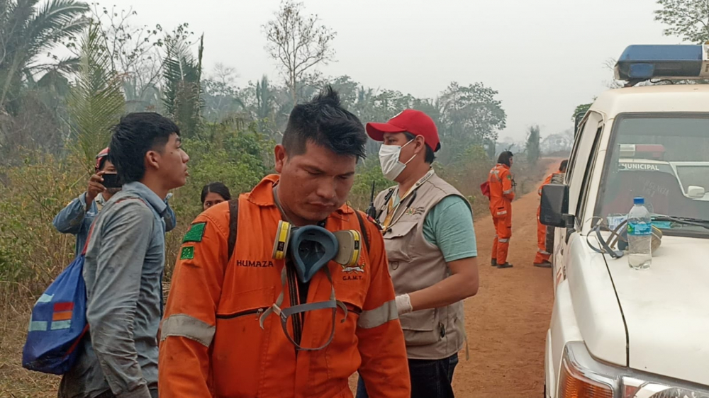 Guarayos agradece la ayuda de Trinidad, y continua en emergencia