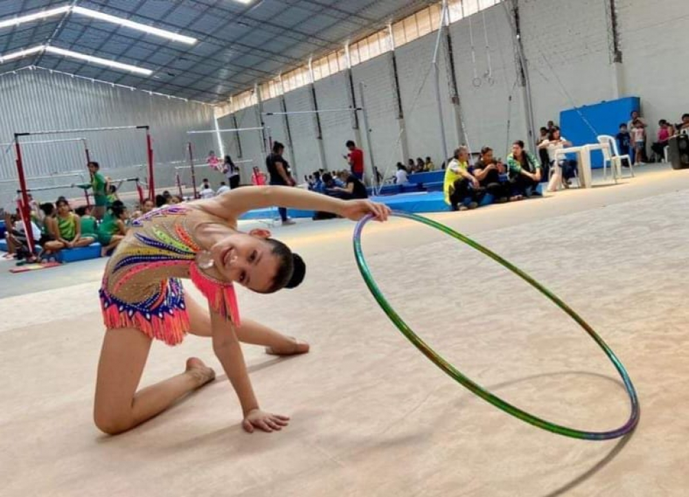 Maite Nacif Núñez, un talento que brilla en la gimnasia rítmica del Beni